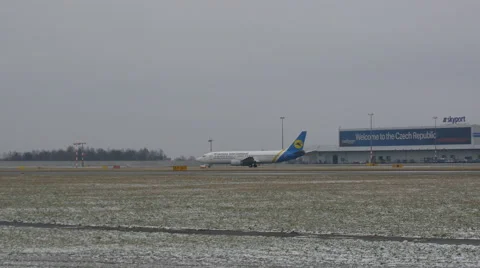Plane Before Take Off Stock Footage 46219926