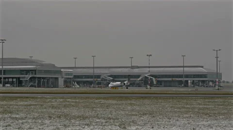 Plane Before Take Off Stock Footage 46473136
