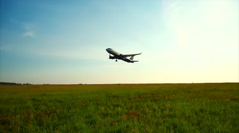 Plane Take Off Stock Footage 53867028