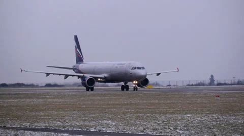 Plane Before Take Off Stock Footage 56511794