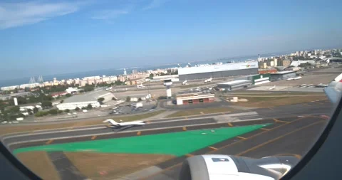 Plane take off from indoor Stock Footage 155820646