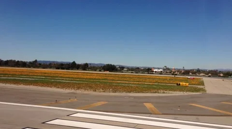 Plane take off from LAX (passenger POV) Stock Footage 47790971
