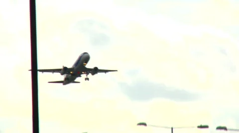 Plane takeoff from heathrow (HD) Stock Footage 388975