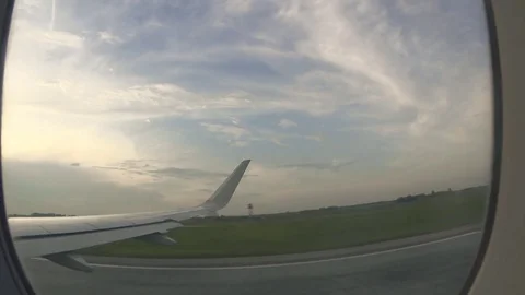 The plane takes off Stock Footage 72503715