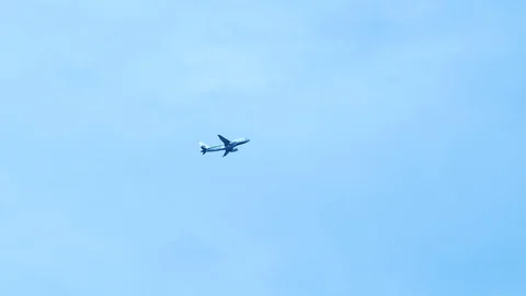 The plane takes off Stock Footage 109325726