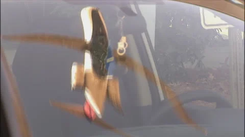 Plane takes off in reflection Vidéo 23946004