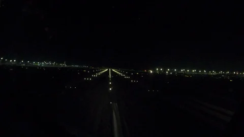 The plane takes off from the runway Stock Footage 119011390