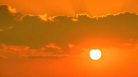Plane takes off at sunset background Stock Footage 50013382
