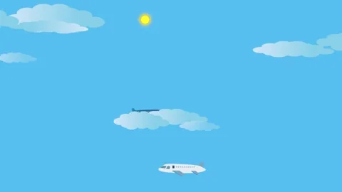 Plane takes off into the vast sky, its engine humming as the propeller spin.. Stock Footage 309012971