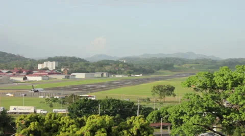 Plane taking off from Airport Vídeos de archivo 59839468