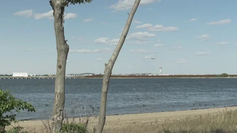 Plane Taking of From Airport Stock Footage 77192865