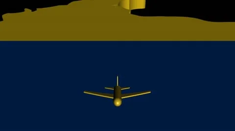 Plane taking off from Colombia map flag animation Stock Footage