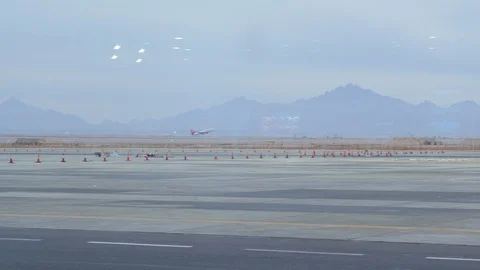 The Plane is Taking Off Stock Footage 128927620