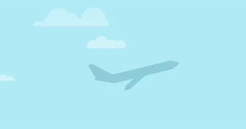 Plane taking off the ground. Airplane rises in clouds Video stock 153515148