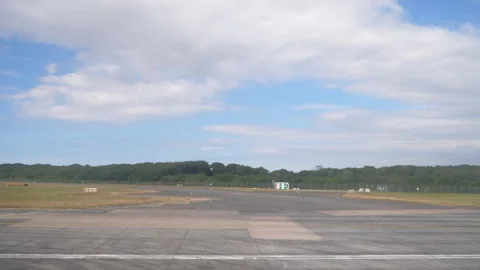 Plane taking off view looking out of window Seq A Pt3 of 17 Stock Footage 240736822