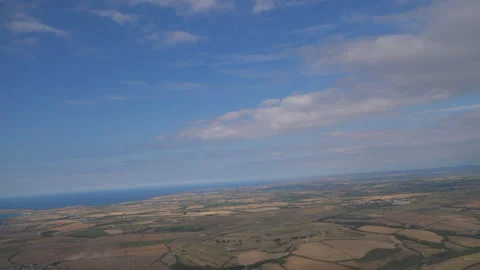 Plane taking off view looking out of window Seq A Pt6 of 17 Stock Footage 240741816