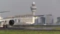 Plane taxies towards gate HD Footage