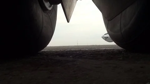 The plane taxis right to left Stock Footage 71426568