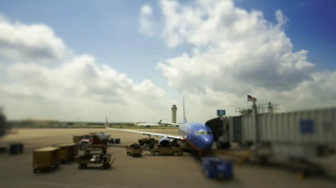 Plane at Terminal Stock Footage 397791