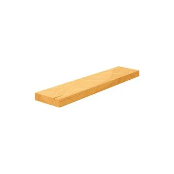 Plane timber plank isolated rasped wood material Ilustración de archivo