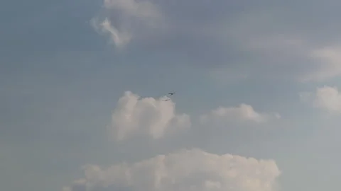 Plane Towing Glider Stock Footage 252770098