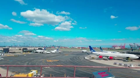 Plane on Track.4K Stock Footage 79015608