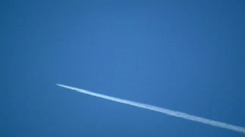 Plane trail 02 Stock Footage 735309