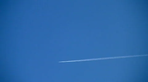 Plane trail 03 Stock Footage 735316