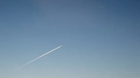 Plane Trail Stock Footage 50396438