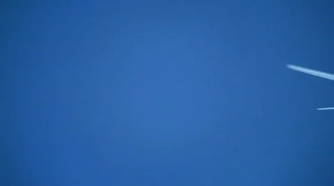 Plane trails 04 Stock Footage 735348