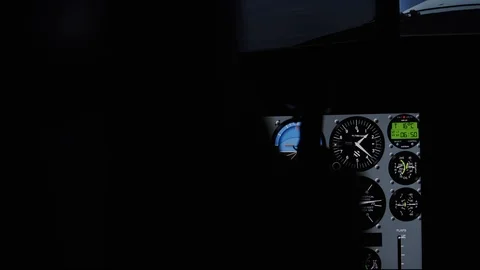 Plane Trainer Simulator Detector Control Board Stock Footage 117314189