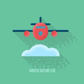 Plane Transport Icon Stock Illustration