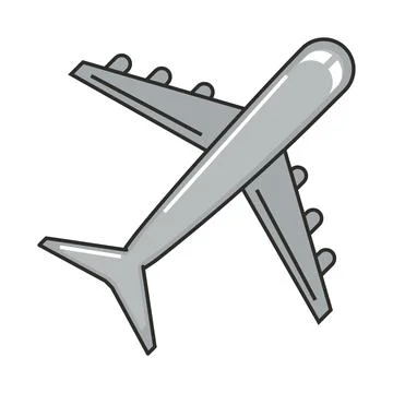 Plane transport icon Stock Illustration