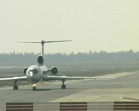 Plane Turning Stock Footage 419909