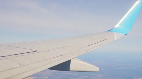 The plane turns in flight Stock Footage 89251269