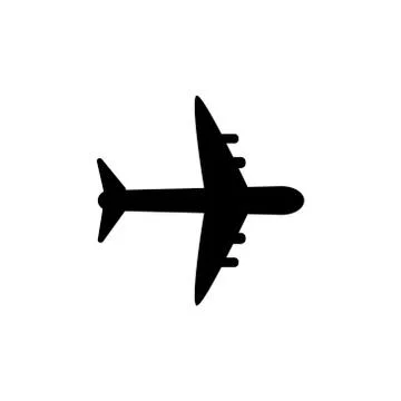 Plane vector graphic design illustration Stock Illustration