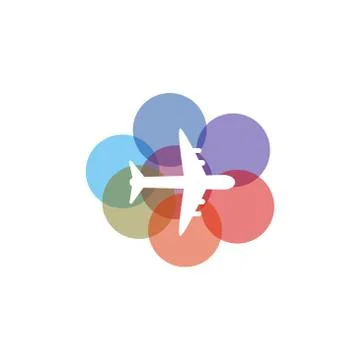 Plane vector graphic design illustration Stock Illustration