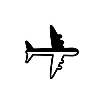 Plane vector graphic design illustration Illustration