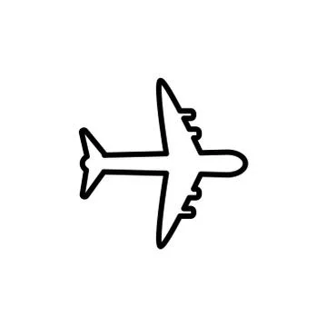 Plane vector graphic design illustration Stock Illustration