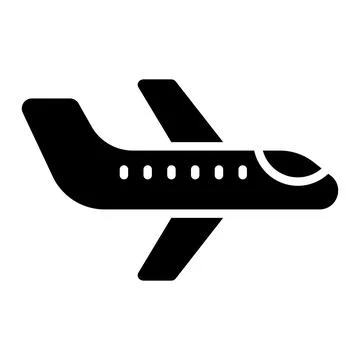 Plane Vector Icon Design Illustration Stock Illustration