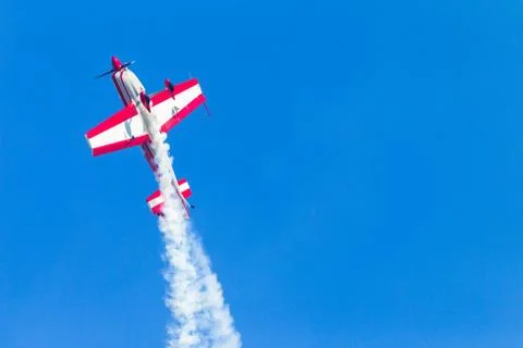 Plane Vertical Acrobatic Flying Stock Photos