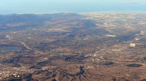 Plane view of the mountains between Arizona and Nevada 스톡 동영상 64203664