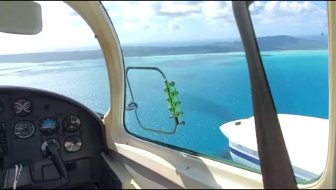 Plane Views Caribbean Video stock 179069876
