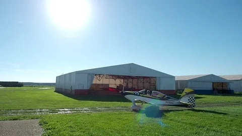 The plane went to take off Stock Footage 71173978