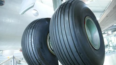 Plane wheels Foto stock