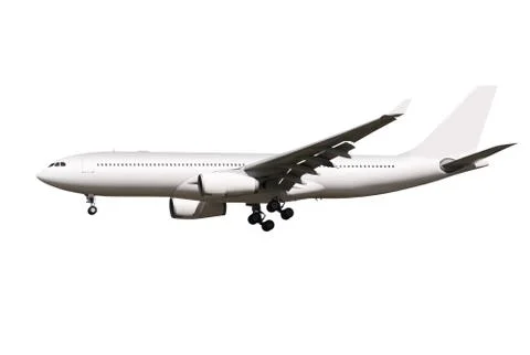 Plane on white background Stock Photos