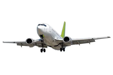 Plane on white background Foto stock
