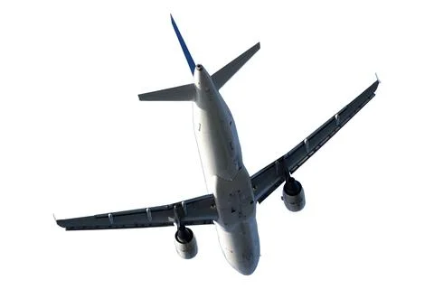 Plane on white background Foto stock