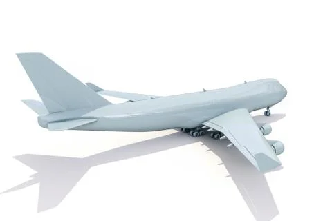 Plane on white Stock-Illustration
