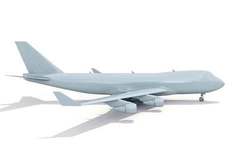 Plane on white Stock Illustration